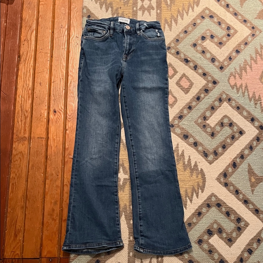 Frame Denim Dark Blue Flare Jeans